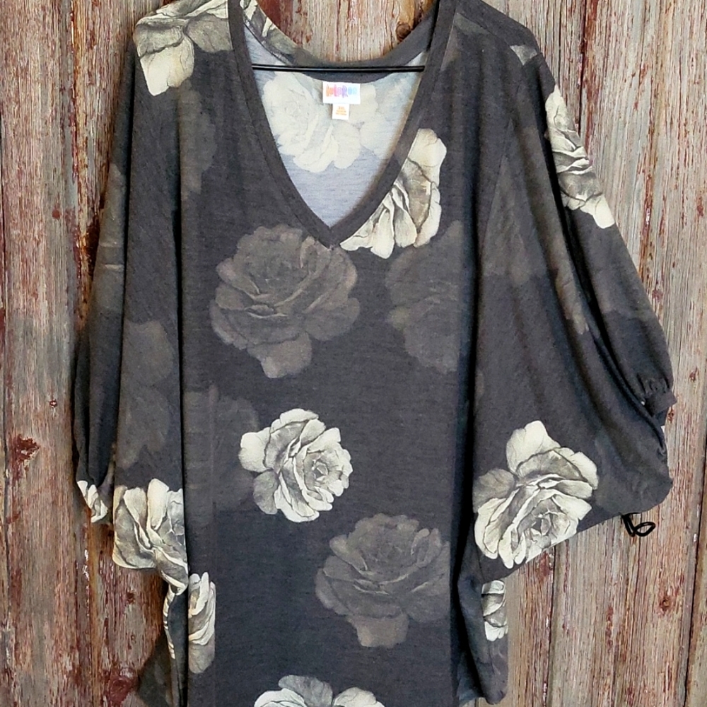 3/4 length bubble sleeve beautiful grey shades